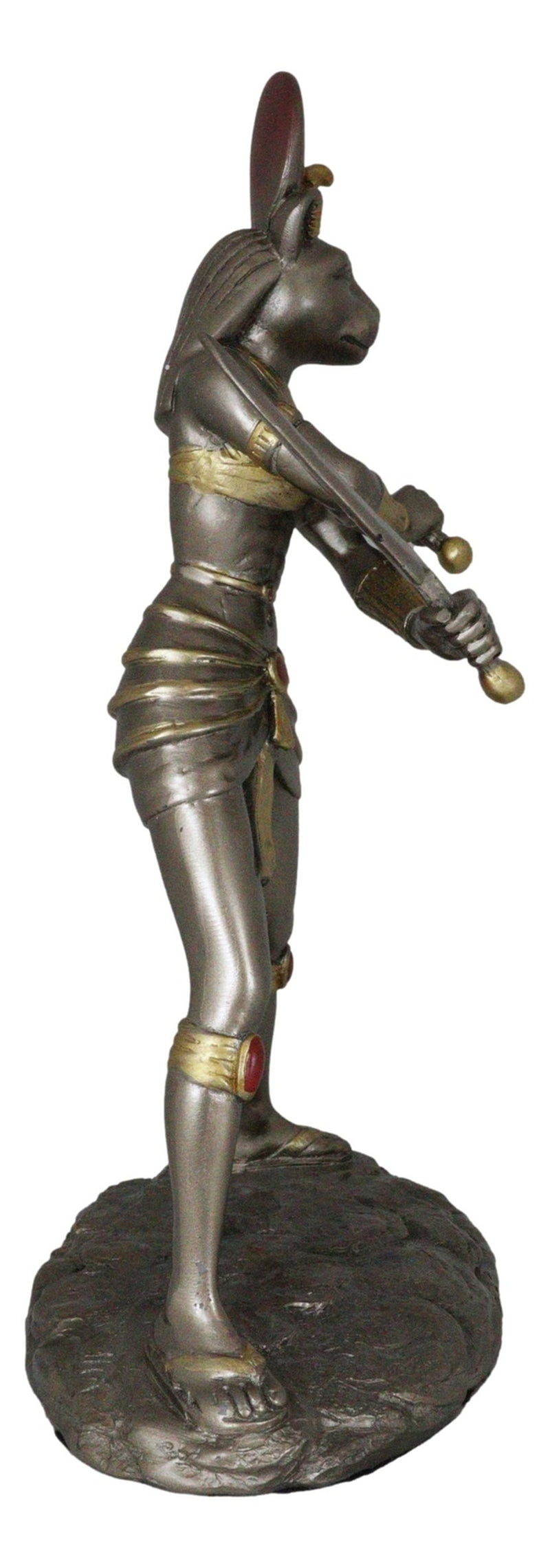 Ebros Egyptian Goddess Sekhmet Ra with Solar Disc and Uraeus Statue 11"H