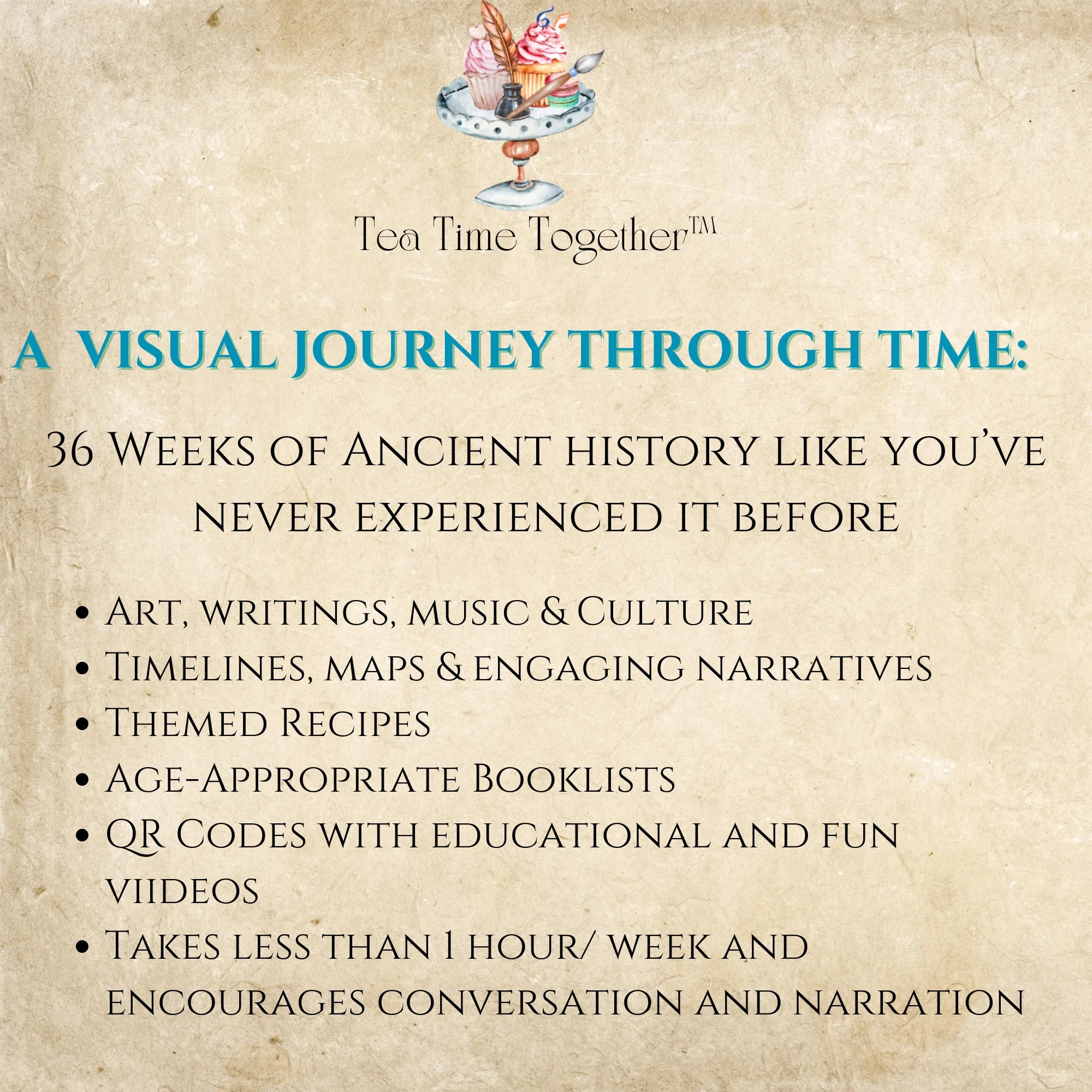 Bundle: Ancient History - Tea Time Together™ - 9 Units - Creation to the Fall of Rome