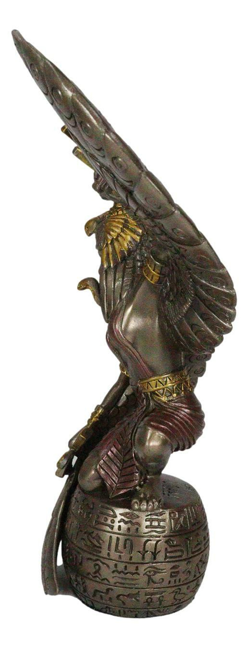 Ebros Egyptian Goddess Isis Ra Holding Ankh Figurine 9"H Statue Collectible
