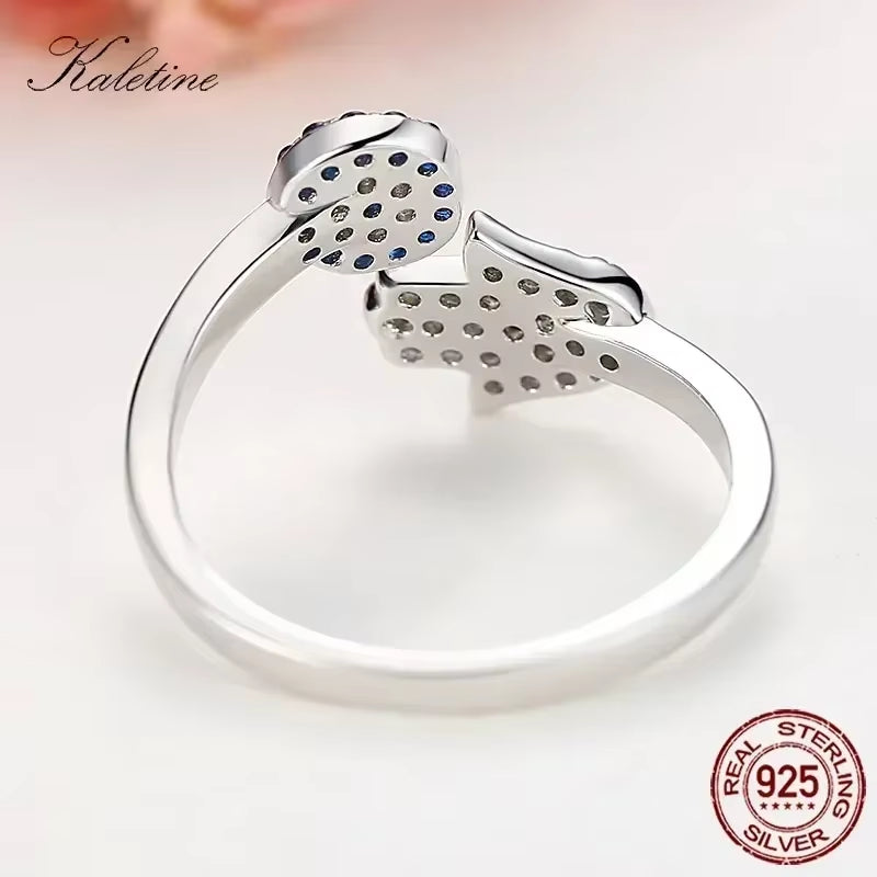 925 Sterling Silver Evil Eye Blue Eye Hamsa Hand Fatima Hand Adjustable Female Rings Open Size Ring Wedding Jewelry