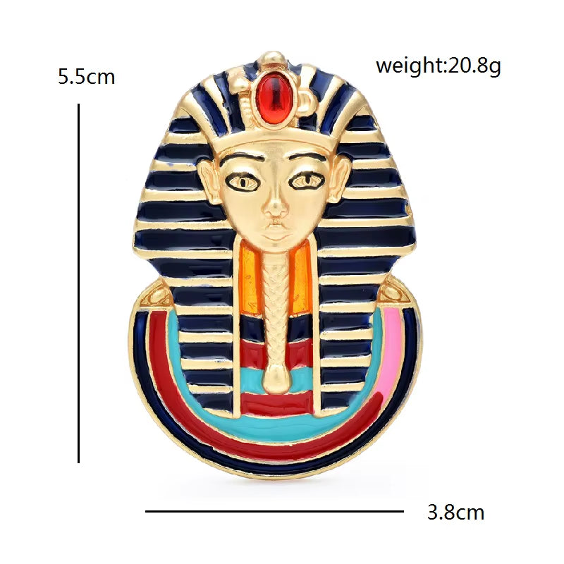 Beautiful Egypt Portrait Brooches for Women Enamel New Design Lady Figure Party Brooch Pins Gifts