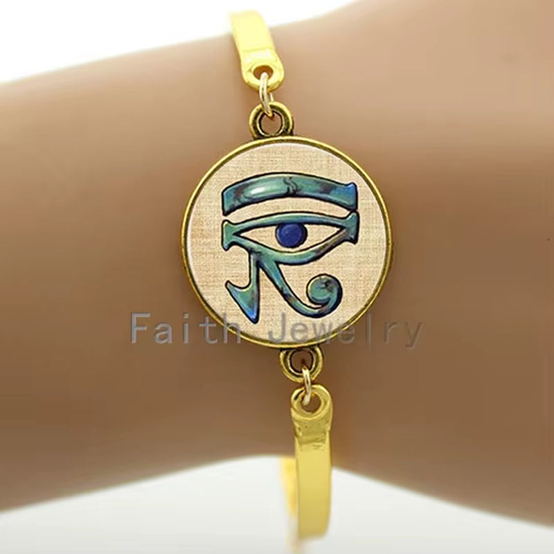 Ancient Eye of Horus Jewelry Party Accessories Bracelet Souvenirs Gift Ancient God Horus Egypt Bangles B238