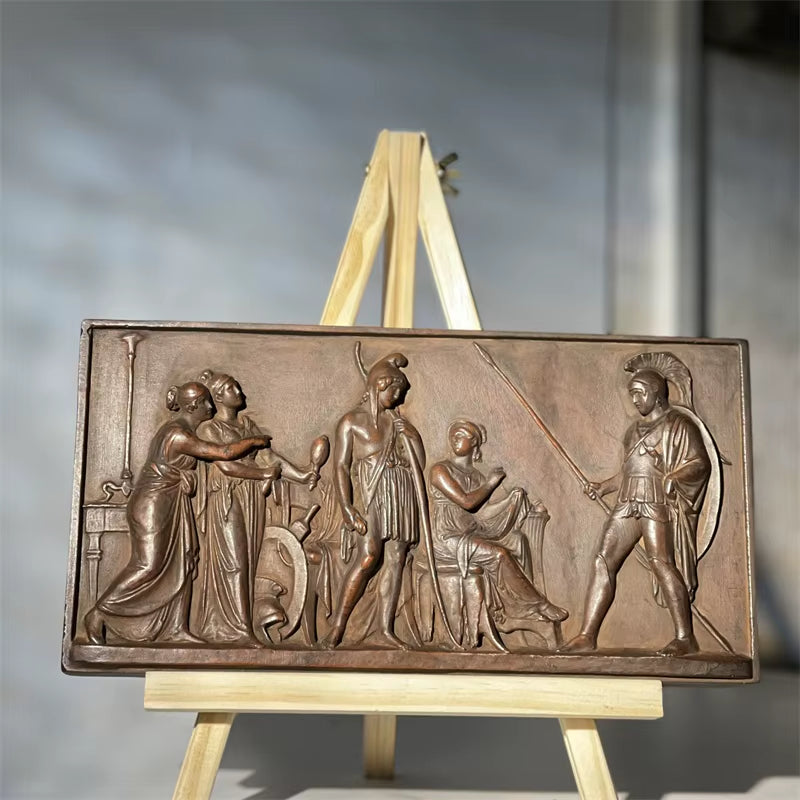 Reproduction of Ancient Greek and Roman Themes Relief Art Scenes Home Decoration Historical Art Teaching Aids Display