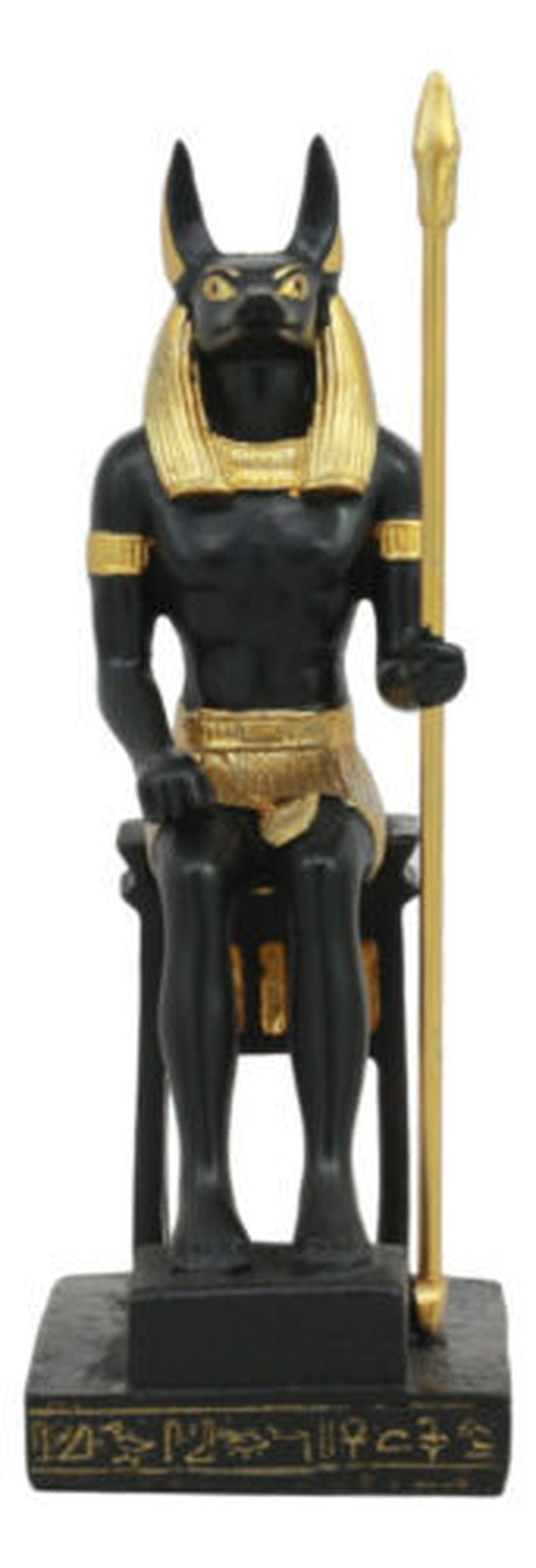 Ancient Egyptian Mythology Religion Anubis Dog Sitting Statue Home Decor Figure