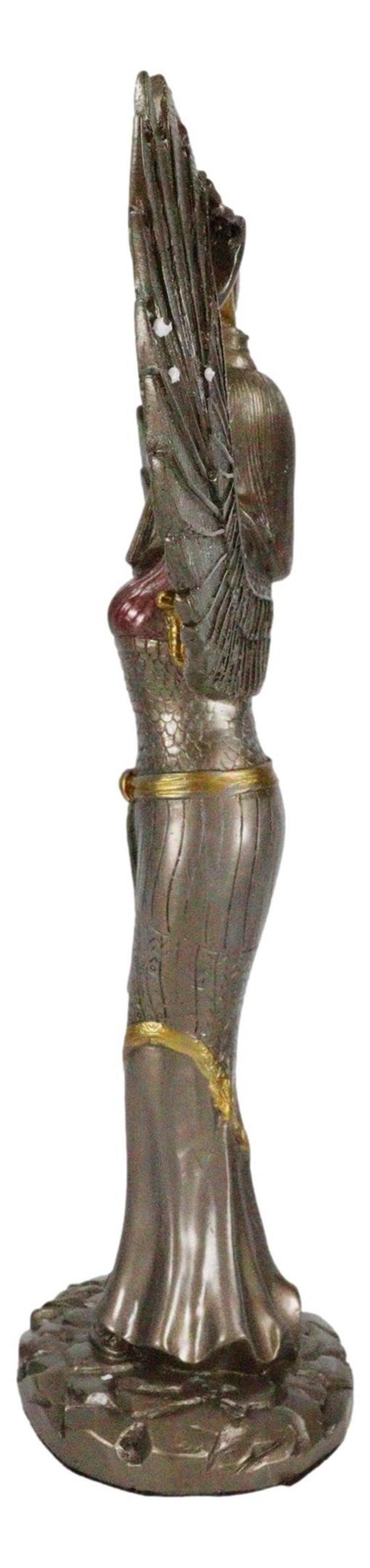 12"H Egyptian Theme Isis with Open Wings Goddess of Magic & Nature Sculpture