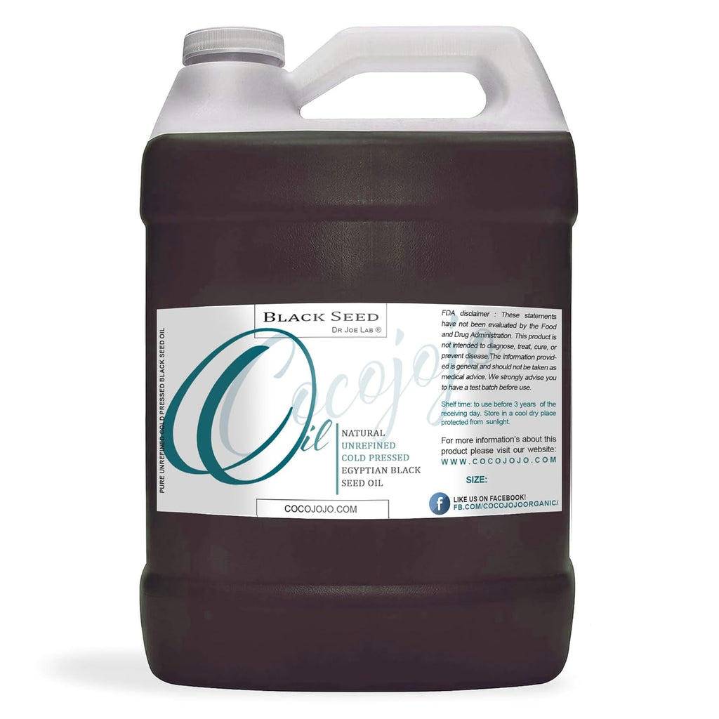 Egyptian Black Seed Oil 16 Oz Pure Natural Black Cumin Seed Oil Unrefined Cold Pressed Extra Virgin - Moisturizing, Soothing, Hydrating, & Nourishing for Hair Skin Body