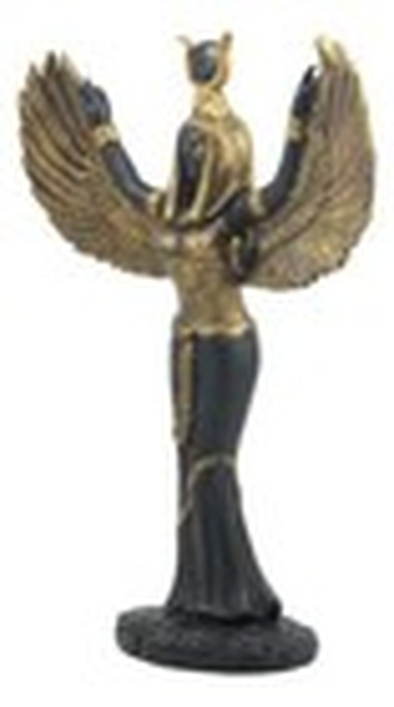 Egyptian Theme Isis with Open Wings Goddess of Magic and Nature Statue Sculpture
