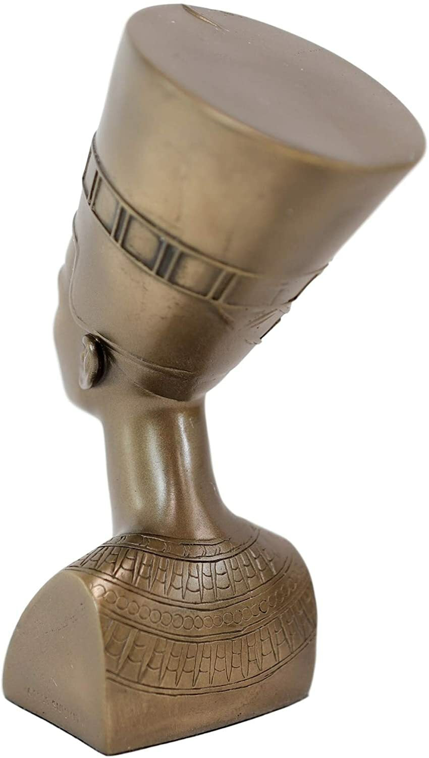 Egyptian King Tut and Queen Nefertiti Set Bust Egypt Decor Statue Bronze Color