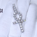 4.81 Carat VVS Moissanite Ankh Necklace