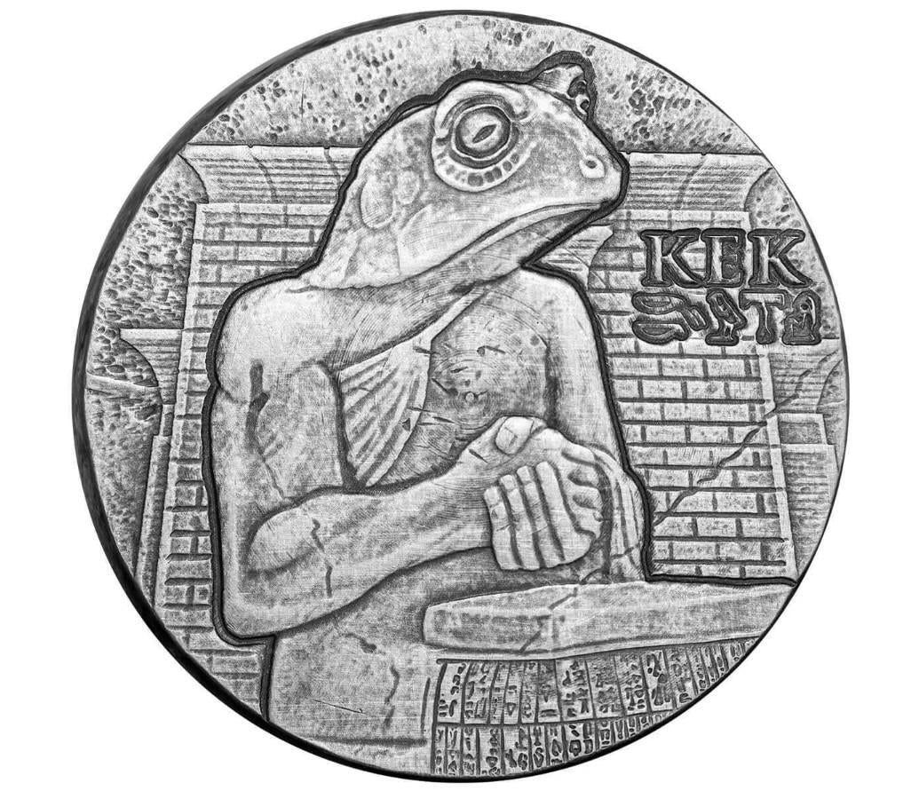 2022 5 Oz Kek Egyptian Relic Series Coin .999 Silver - Antique Finish #A543