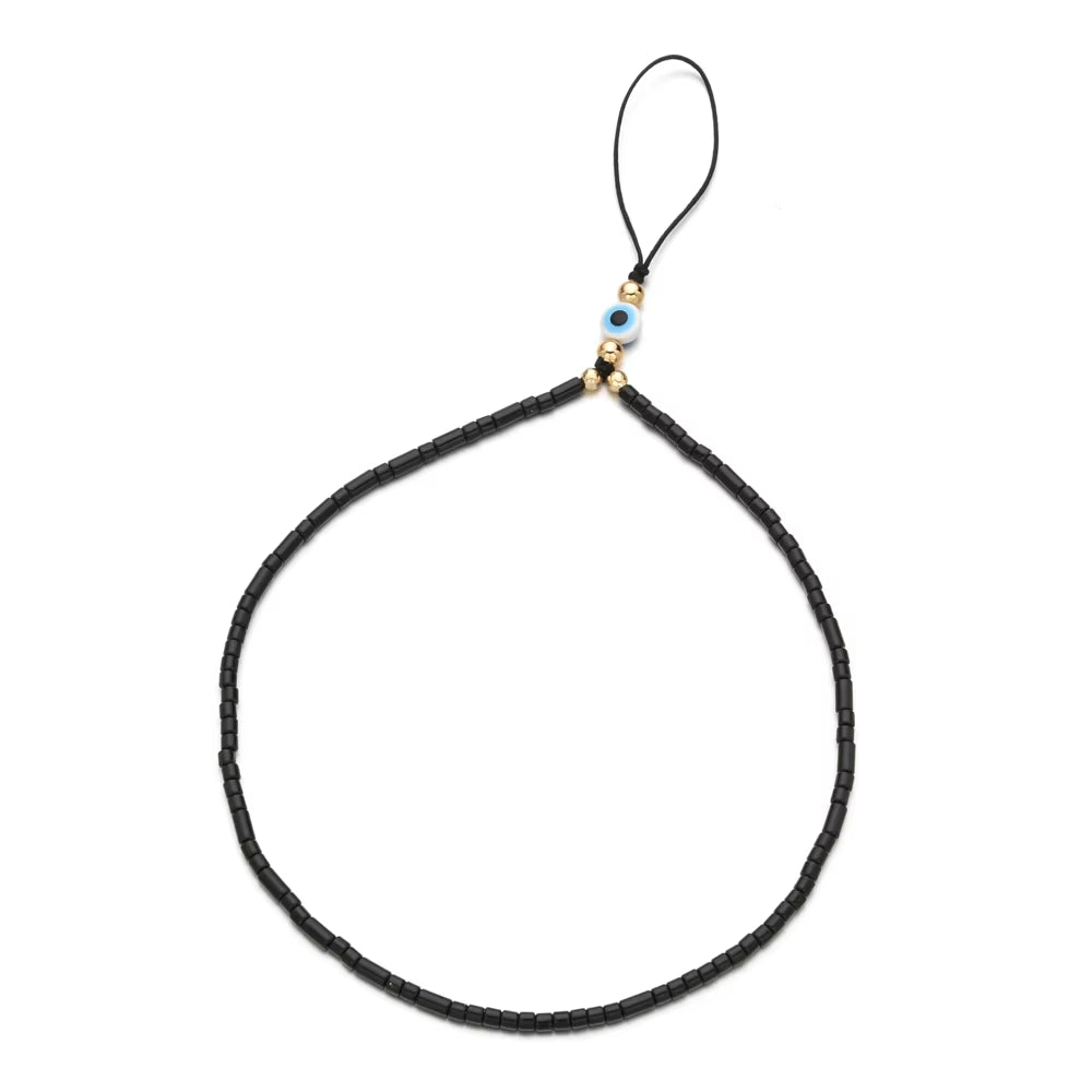 Cute Evil Eye Beads Lanyard Strap Cord Colorful DIY Chain for Anti-Lost Phone Chain Men Women Gift Jewelry Keychain Keycord