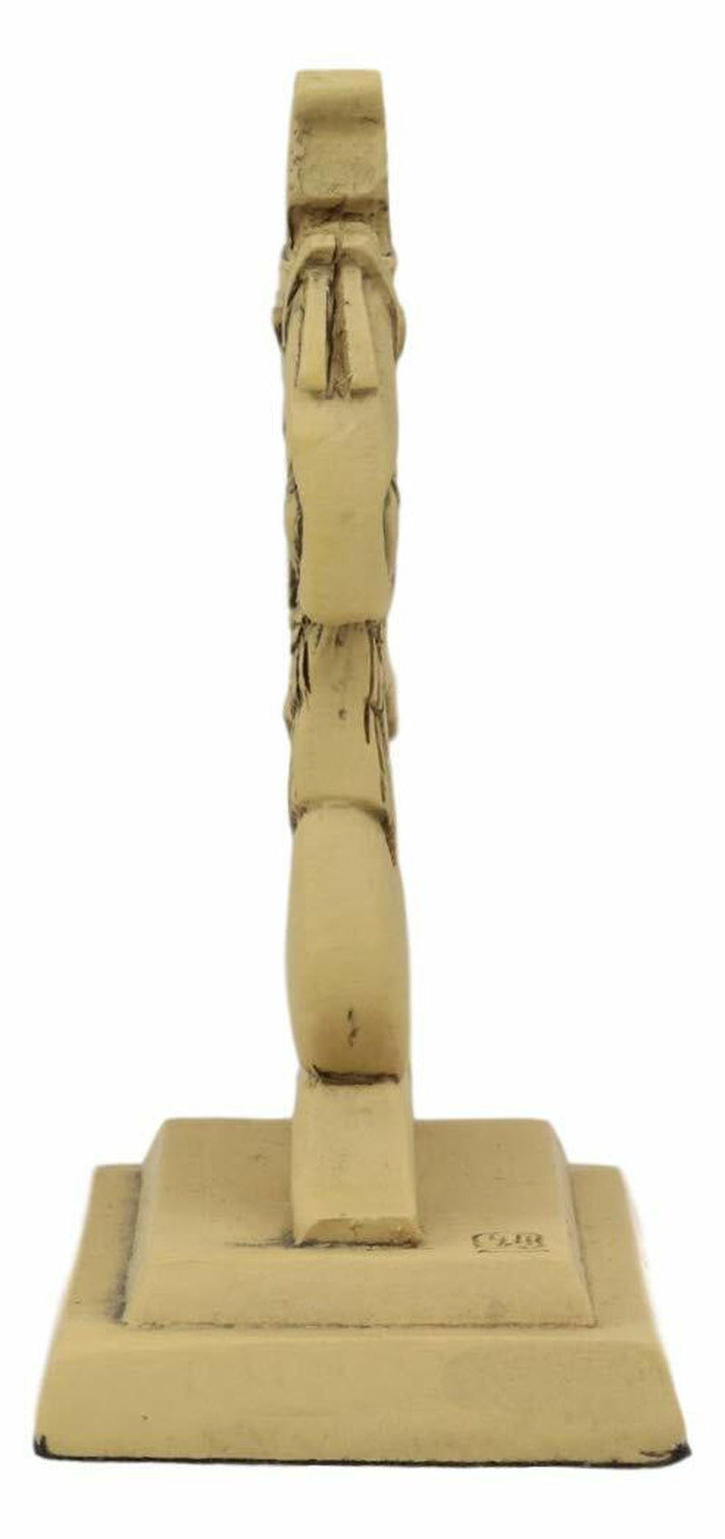 Ancient Egyptian Hieroglyphic Kneeling Winged Goddess Maat Mini Figurine 3.25"H