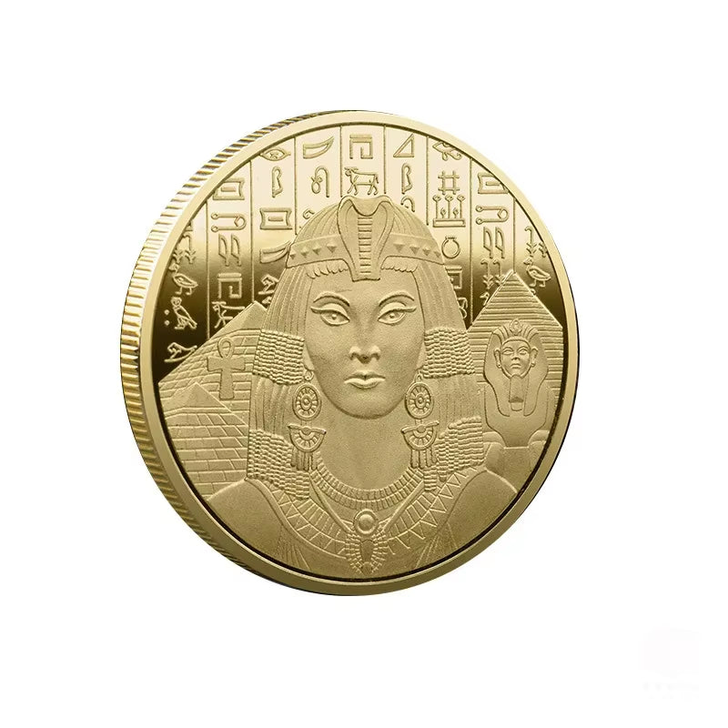 Greek Cleopatra Coins Collectibles Tourist Attractions Egypt Trade Lucky Coins Production Collection Commemorative Medals