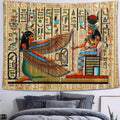 Egyptian Gods Tapestry Ancient Hieroglyphic Tapestry Wall Hanging Tapestries for Home Bedroom Living Room Apartment Dorm Office Decor 80X60 Inches GTQQAY130