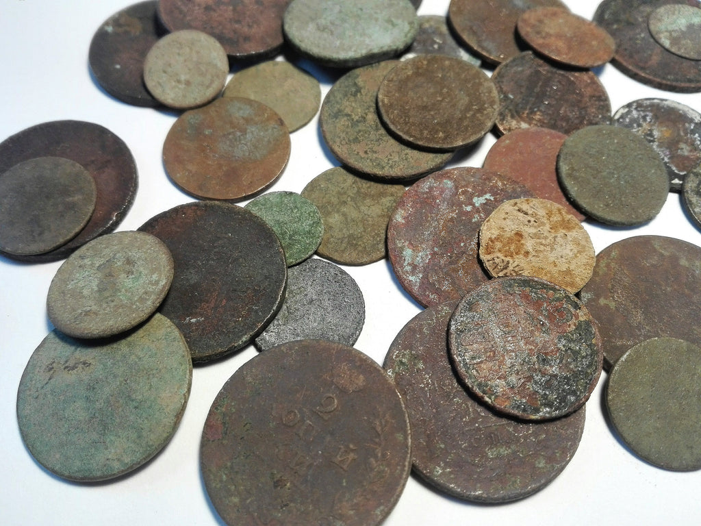 Ancient Coins Set: 30 Authentic Pieces for Jewelry, Crafts, Decoration