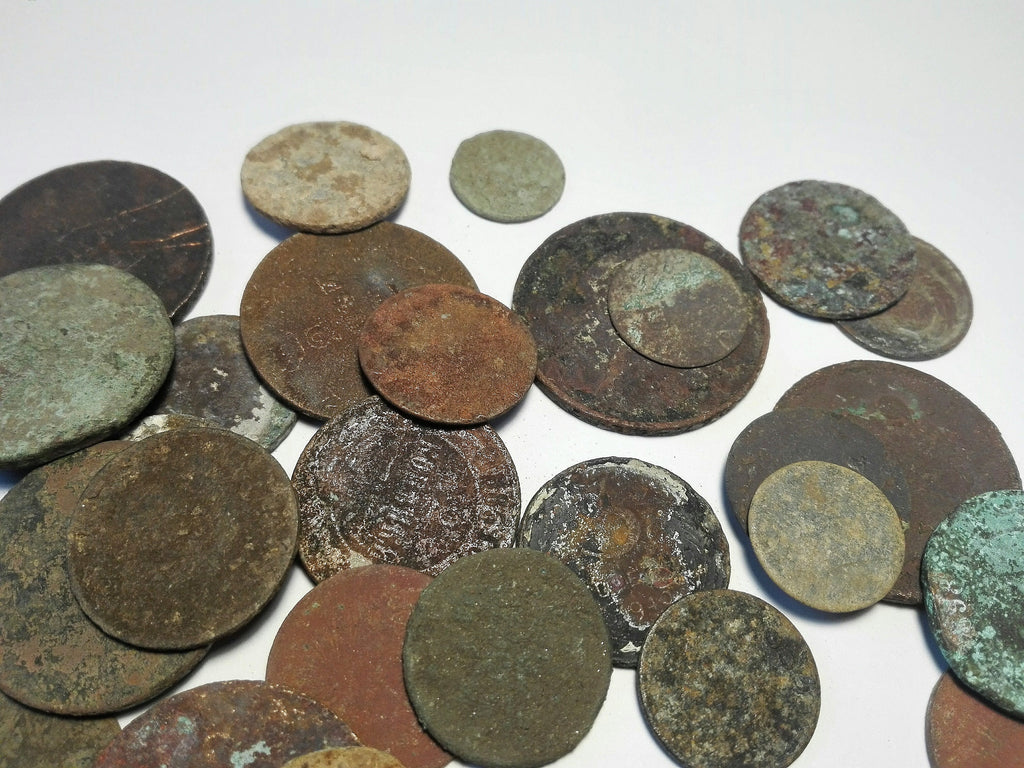 Ancient Coins Set: 30 Authentic Pieces for Jewelry, Crafts, Decoration