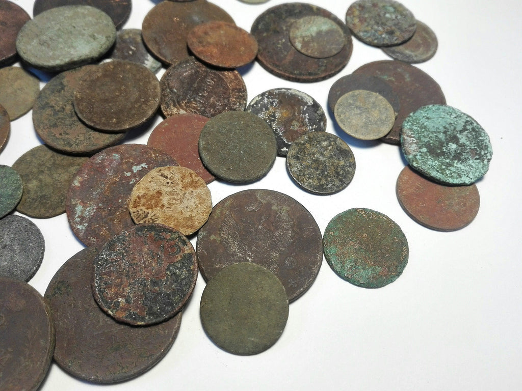 Ancient Coins Set: 30 Authentic Pieces for Jewelry, Crafts, Decoration