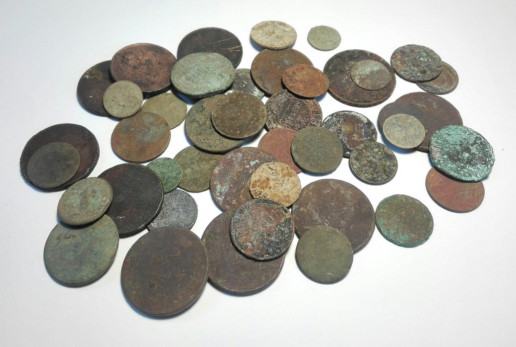 Ancient Coins Set: 30 Authentic Pieces for Jewelry, Crafts, Decoration