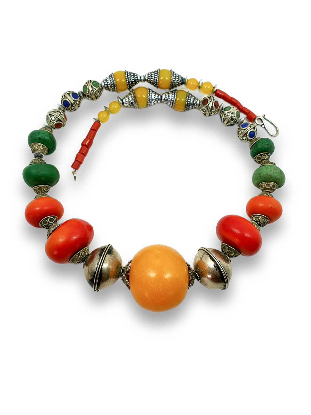 Moroccan Berber Necklace, Tribal Antique Jewelry, Ethnic Bohemian Gift