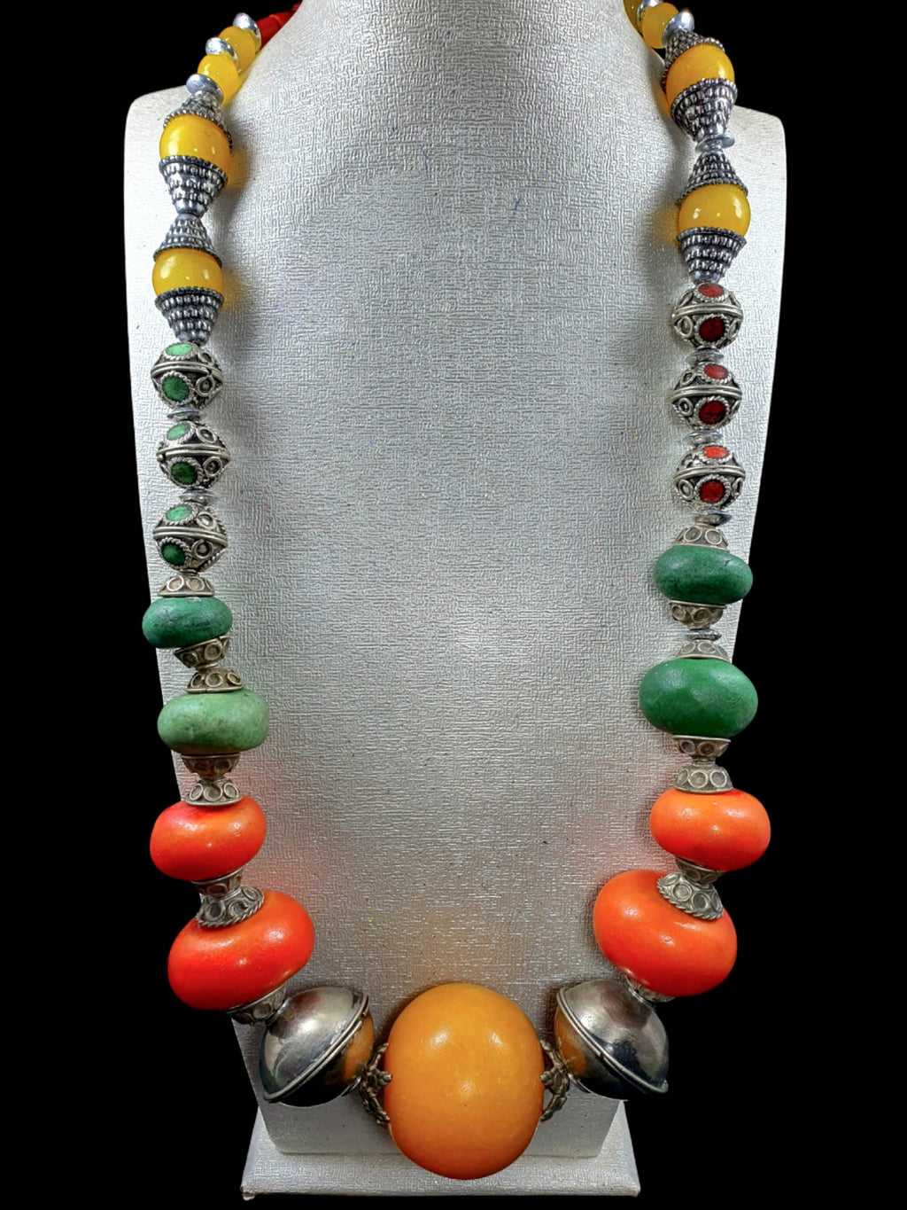 Moroccan Berber Necklace, Tribal Antique Jewelry, Ethnic Bohemian Gift