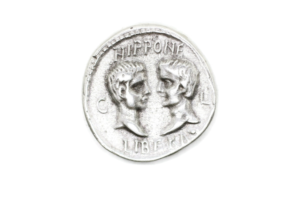 Caesar Avgvstvs Ancient Roman Emperor Coins Replica Antique Silver Coins, 30 Mm Roman Empire Artifact, Ancient Greek Rome Art Coins, HST